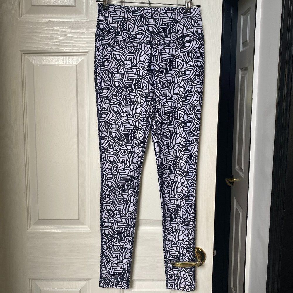 Mondetta Black and White Leggings, X-Small